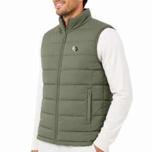 warm padded men <b>puffer</b> <b>vest</b> <b>jacket</b> designed with lightweight construction durable fabric and comfortable fit for cold weather - Product Image 3