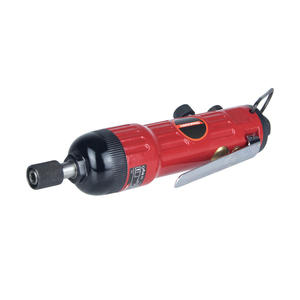 Tournevis pneumatique AEROPRO rouge avec mandrin métallique et poignée latérale, couple maximal de 60 Nm, 8000 tr/min - Product Image 1