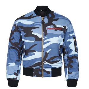 New custom made camo flag design oem high quality standard price <b>men</b> bomber <b>jacket</b> - Product Image 3