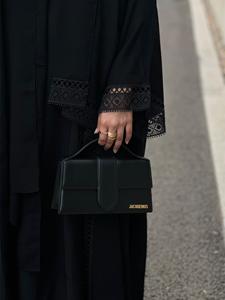 Best Dubai Style Vintage Solid Handmade Traditional Islamic Women's Saudi Arabian Abaya Spring Polyester Breathable Ankle Muslim - Product Image 6