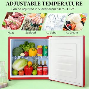 Mini Desktop Red Compact Refrigerator Small Mini Freezer - Product Image 2