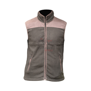 Gilet en polaire à col montant et fermeture éclair pour homme, style décontracté automne, color block, pour la chasse - Product Image 1