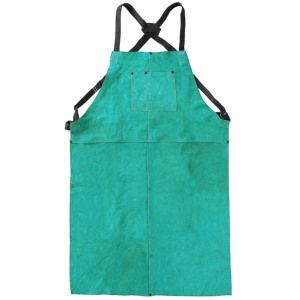 Heavy Duty Durable Brown Color Cowhide Split <b>Leather</b> Welding Bib <b>Apron</b> Fire Resistant Workwear for Welders <b>Aprons</b> - Product Image 4
