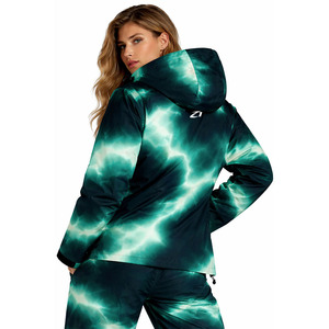 Veste coupe-vent en polyester et nylon à capuche pour femme, effet réactif à la chaleur, doublure douce, fermeture éclair, personnalisable par le fabricant - Product Image 3