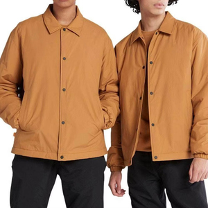 2026 Men's Navy Blue Solid Color Polyester Windproof Button-Up Regular Fit Autumn Wear Turn-Down Collar <b>Coaches</b> Jacket For Sale - Product Image 5