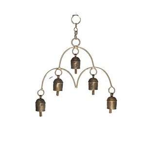 Fresh Arrival <b>Bell</b> Iron Metal Wind <b>Chimes</b> Wall Hanging Gold Finished Wind <b>Chimes</b> for Home Outdoor Garden Decor - Product Image 5