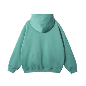 Vente en gros de sweats à capuche zippés pour hommes, en molleton de coton 500 GSM, de haute qualité, pour l'hiver, style streetwear, couleur unie, sans cordons, coupe épaules tombantes, personnalisables, vierges - Product Image 6