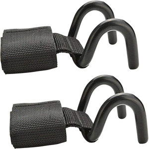 High Quality Adjustable Eco-friendly <b>Lightweight</b> Heavy Duty Cast <b>Iron</b> Rod Hooks with Strap High Stretch Unisex for Dead Lifting - Product Image 3
