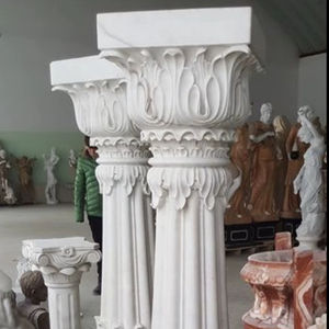 Columnas de Mármol Sólido Talladas a Mano para Pabellones, Soporte Estructural Exterior para Arquitectura Moderna, Proyectos al Aire Libre HAYAT - Product Image 1