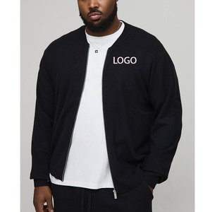 Sudadera con Capucha para Hombre, OEM, con Bordado 3D en Relieve, Felpa Francesa, Corte Regular, Algodón Grueso, Cierre de Cremallera, Transpirable, Diseño Sólido - Product Image 4