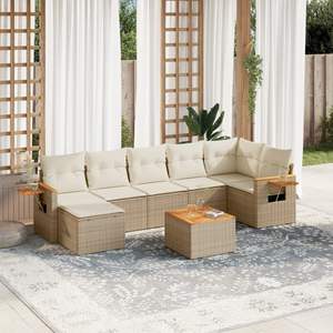 Beige Garden <b>Sofa</b> <b>Set</b> - Product Image 1