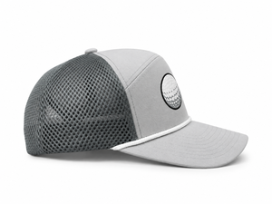 Casquette de golf personnalisée à 6 panneaux, visière incurvée, dos en maille respirante, fermeture snapback en plastique, logo brodé - Product Image 2