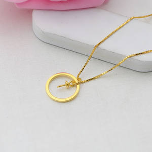 Bijoux en argent S925 pour femmes, ensemble de chaîne de clavicule avec pendentif en perle de 5 à 8 mm, accessoires de bricolage, support vide, composants de bijoux - Product Image 5