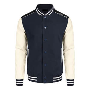 Vestes de baseball en laine pour hommes avec logo personnalisé de haute qualité brodé sur les manches en laine - Product Image 2