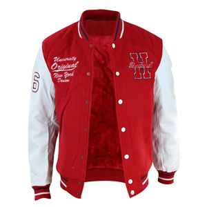 Custom College Varsity Jacket Plus Size Vintage Bomber With Cotton Shell Letterman Embroidered Regular Men's Jackets - Product Image 4