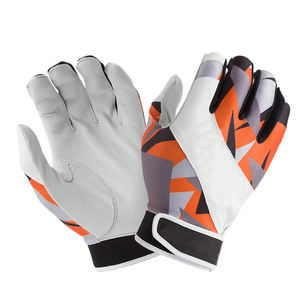 Gants de frappe respirants pour baseball/softball, design de logo personnalisé, gants de sport en cuir pour hommes, vente en gros, commande en gros OEM - Product Image 1