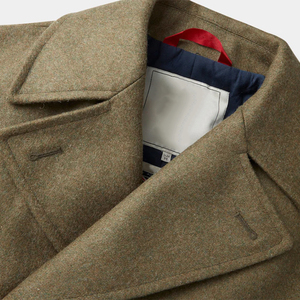 Manteau long en laine pour homme de qualité supérieure, sur mesure, avec fermeture à un bouton, respirant, design unique, vêtement d'hiver en laine - Product Image 5