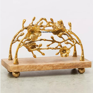 ที่ใส่ผ้าเช็ดปากสีทองคลาสสิก ดีไซน์สำหรับงานเลี้ยงอาหารค่ำ งานแต่งงาน งานเฉลิมฉลองวันหยุด ตัวเลือกที่ดีที่สุด สวยงามเหนือกาลเวลา - Product Image 6