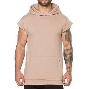 Hoodie classique sans manches pour homme, vêtements de sport, tissu respirant, idéal pour la gym, la course à pied et les tenues décontractées - Product Image 4