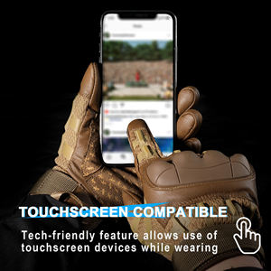 ถุงมือหนังคุณภาพสูงแบบเต็มนิ้ว กันลื่น ป้องกันรังสียูวี กันลม สำหรับขี่จักรยาน แข่งรถ ป้องกันมือ ถุงมือขี่มอเตอร์ไซค์ - Product Image 5