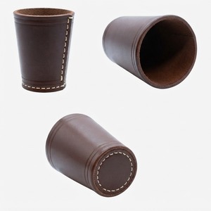 Coupe à dés Yahtzee - Coupe à dés en cuir véritable sur mesure pour les jeux de hasard, les casinos, les jeux de société - Product Image 2
