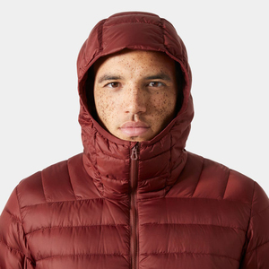 Veste d'hiver longue en duvet blanc pour homme, à capuche, couleur unie, coupe-vent, pour l'extérieur - Product Image 3