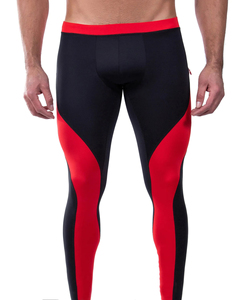 Leggings de compression pour hommes en gros, légers, anti-transpiration, vêtements de sport extensibles dans 4 directions, en coton/bambou, anti-UV, sculptants - Product Image 4
