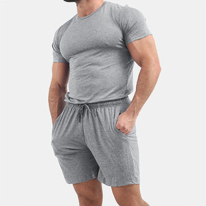 Conjunto de Camiseta y Pantalones Cortos Casuales de Verano para Hombre, Transpirable, Estilo Urbano, Deportivo, Manga Corta, Hecho en Pakistán, Ropa para Hombre - Product Image 2