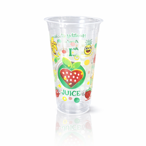 Custom Printing 22 Oz Polypropylene PP <b>Plastic</b> <b>Cup</b> Natural Tall Size for Juice made in Indonesia - Product Image 2
