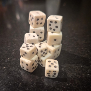 Custom Logo Eco-Friendly Modern Waterproof Square <b>Buffalo</b> <b>Horn</b> and Bone Dice Handmade Premium Tabletop Gaming Accessories - Product Image 2