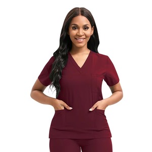Uniformes Médicos Elásticos al por Mayor con Logotipo Personalizado para Niñas, Uniformes de Hospital para Mujeres, Batas de Laboratorio Médicas, Uniformes de Enfermera, Conjuntos de Uniformes Médicos para Mujeres - Product Image 4