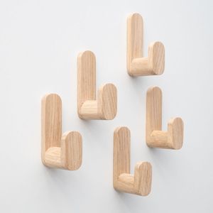 Solid Wood Utility <b>Wall</b> Hook - Product Image 1
