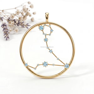 Pendentifs et Breloques de Manifestation Poissons, Bijoux de Carte de Naissance, Breloque Énergétique Spirituelle Océanique, Édition Design Marque Privée - Product Image 3