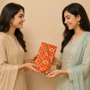 Printed Fabric <b>Envelope</b> for Wedding Shagun <b>Gift</b>, Designer Handmade Cash Cover, Traditional Festive <b>Gift</b> <b>Envelope</b> - Product Image 4