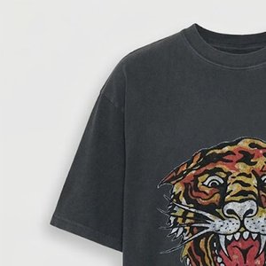 Camisetas de Hombre con Logotipo Personalizado, de Alta Venta, Estampadas, 100% Algodón, Lavado Ácido, Manga Corta, Secado Rápido, Estilo Vintage, Hombros Caídos - Product Image 6