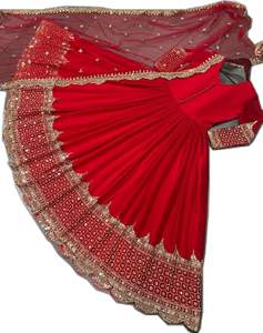 Collection de robes pour femmes, style ethnique indien Bollywood, design moderne, avec broderies riches, ensemble Sharara Gharara, nouveau look de soirée, Salwar - Product Image 2