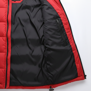 Chaqueta Acolchada de Color Sólido Personalizada – Abrigo de Invierno Impermeable con Capucha para Hombre, Suministro al por Mayor OEM - Product Image 6