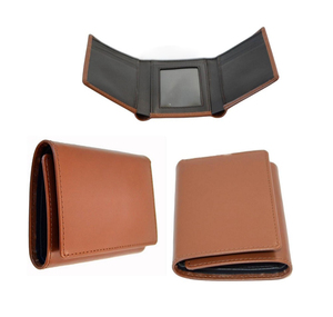 Genuine Leather <b>Long</b> Wallet Hasps Closure Unisex Fashion Minimalist Design Durable Daily Use Brown Color Silk Lining - Product Image 5