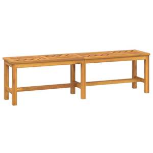 Grand banc de jardin robuste en bois d'acacia massif brun, ensemble de jardin haut de gamme - Product Image 2