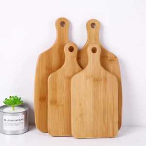 Tabla de cortar de madera de acacia con juego de cuchillos, tabla de picar de madera con mango, tabla de quesos para cocina, tabla de servir apta para alimentos - Product Image 6