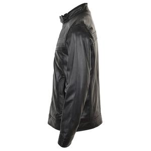Veste en cuir pour moto OEM, blouson personnalisé de grande taille avec fermeture éclair pour hommes, saison automne et hiver 2022 - Product Image 2