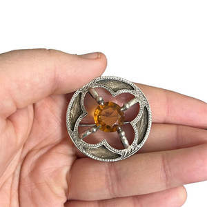 Broches Escoceses de Ágata con Grabado de Plata y Cuarzo, Diseño de Plaid, Antiguos y Personalizables, para Vestir con el Tartán Escocés - Product Image 6