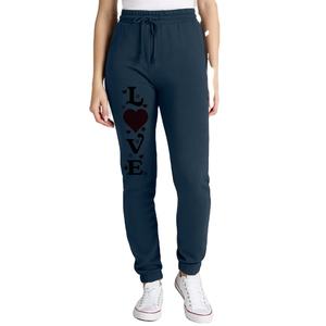 Pantalones de chándal con forro polar para mujer, pantalones holgados de pierna ancha y recta, con cordón para niñas, parte inferior abierta, Joggers atléticos informales para mujer - Product Image 1
