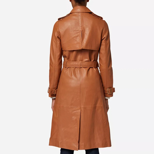 Abrigos de Cuero para Mujer, Populares en Invierno, Diseños Personalizados con Logotipo Frontal, Alta Calidad - Product Image 1
