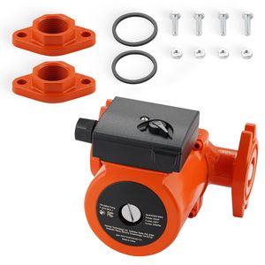 Pompa di Ricircolo in Ghisa F 0011 BF4 J, 33 GPM, AC 120V, 33 ft, per Acqua Calda con Flangia da 1 1/4 Pollici - Product Image 1