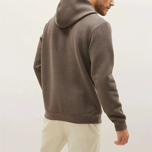 Sweat-shirt à capuche en tissu matelassé de qualité supérieure OEM pour hommes, pull en coton, vente en gros, impression personnalisée, broderie de logo, sweats à capuche - Product Image 5