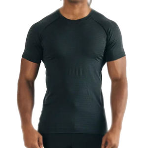 เสื้อยืดออกกำลังกายลำลองสำหรับผู้ชายไซส์ใหญ่ เสื้อยืดแบบเรียบสั่งทำพิเศษ ทรงเข้ารูปสำหรับผู้ชาย - Product Image 6