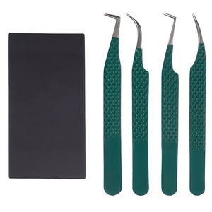 Precision <b>Lash</b> Tweezers for Eyelash Extension and <b>Individual</b> <b>Lash</b> Application Stainless Steel <b>Lash</b> Tweezers - Product Image 1