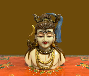 งานฝีมือเรซิ่นของนิรมลา งานฝีมือทำมือแบบดั้งเดิม รูปปั้นเทพเจ้าฮินดู รูปปั้นพระศิวะ รูปปั้นพระพุทธรูป ของตกแต่งวัด - Product Image 1