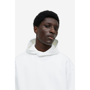 Sudadera con Capucha Unisex Blanca 2026 al por Mayor, Ajuste Regular, Diseño Casual con Bolsillos, Tejido de Punto, Color Sólido, para Invierno - Product Image 5